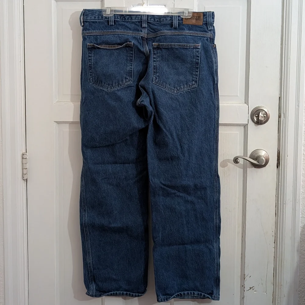 Duluth Trading Co 36x32 Relaxed Fit Blue Jeans - Picture 4 of 7